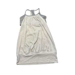 Lululemon Athletica No Limit Tank with built in bra size 6 White Gray